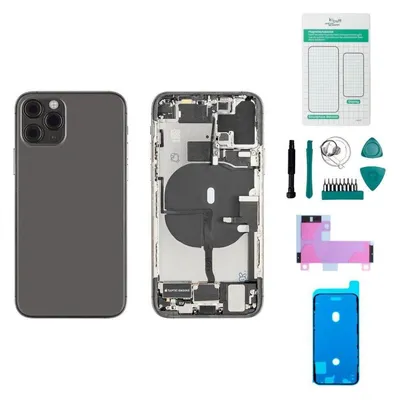 Kaputt.de iPhone 11 Pro Gehäuse mit Backcover Spacegrau - Set