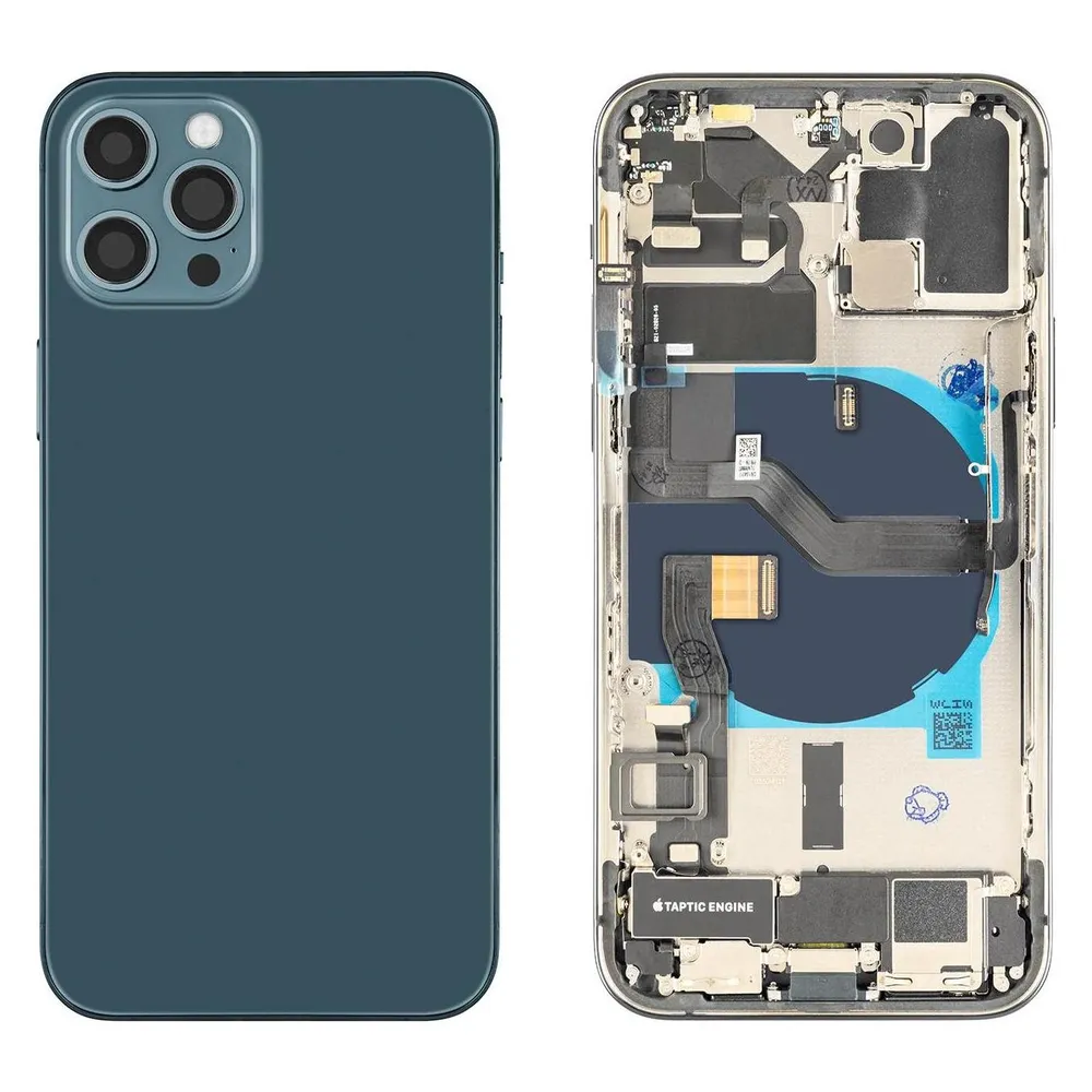 Kaputt.de iPhone 12 Pro Gehäuse mit Backcover Pazifikblau