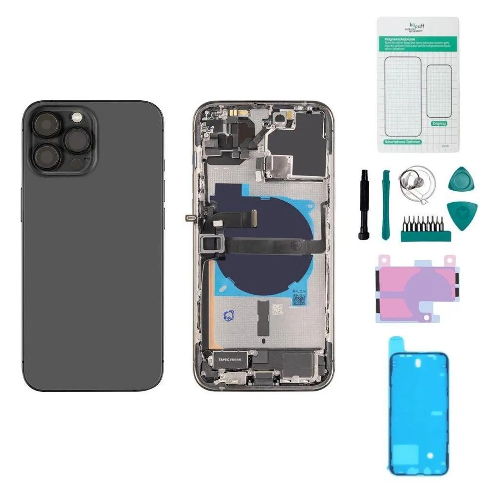Kaputt.de iPhone 13 Pro Max Gehäuse mit Backcover Graphit - Set