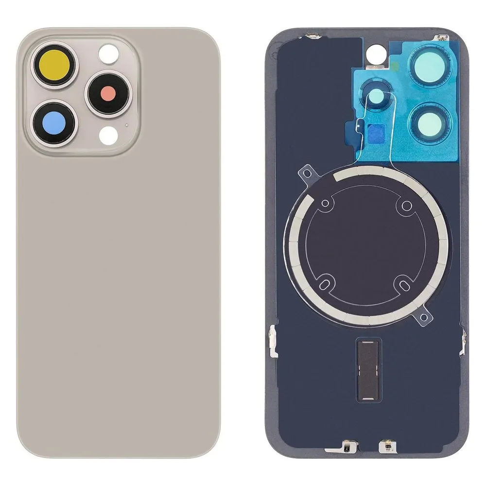 Kaputt.de iPhone 15 Pro Backcover Titan Natur