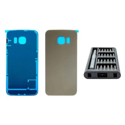 Kaputt.de Samsung Galaxy S6 Edge Backcover gold - Premium-Set