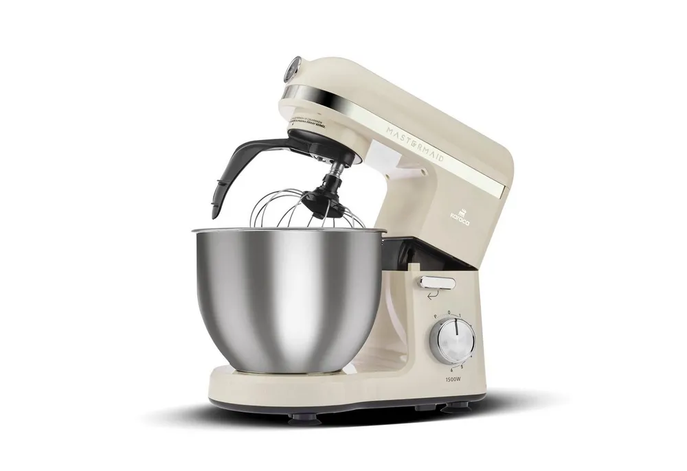 Karaca Küchenmaschine, Mastermaid Chef Pro 5L Küchenmaschine Mixer 1500W, Weiche Creme