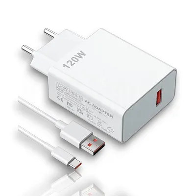 Ladegerät Karawan 120W Turbo USB-C Ultra Schnell Intelligenter Schutz Typ-C Kabel