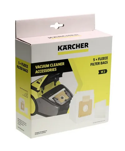 KÄRCHER Staubsaugerbeutel Kärcher 2.863-236.0 5x Staubsaugerbeutel für VC2 (Premium) Staubsauger