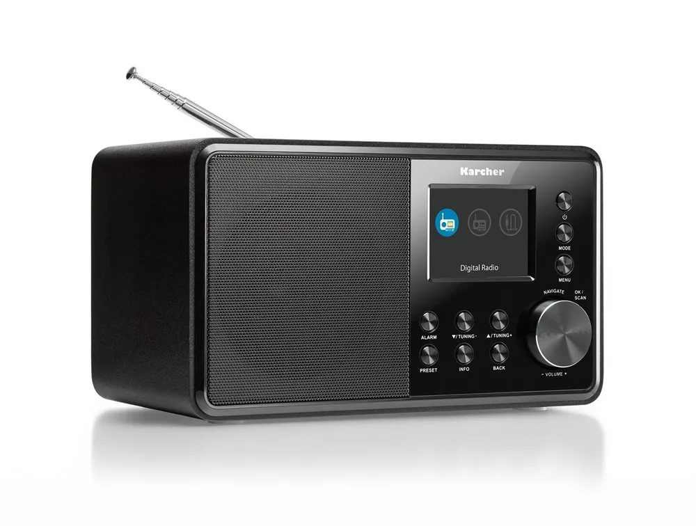 Karcher DAB 3000 Digitalradio (DAB) (DAB+, FM, 3 W, DAB+ / UKW-RDS, AUX-IN, Wecker mit Dual-Alarm)