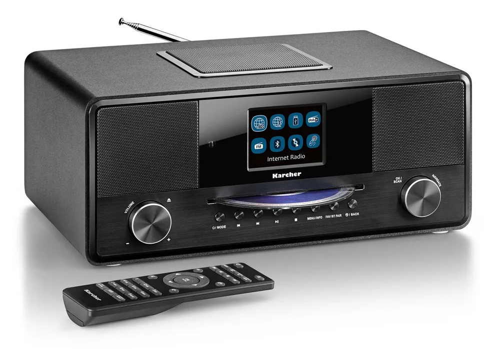 Karcher DAB 9000CDi Internet-Radio (Internetradio, DAB+, UKW (FM), 36 W, 2.1-Kanal-System)