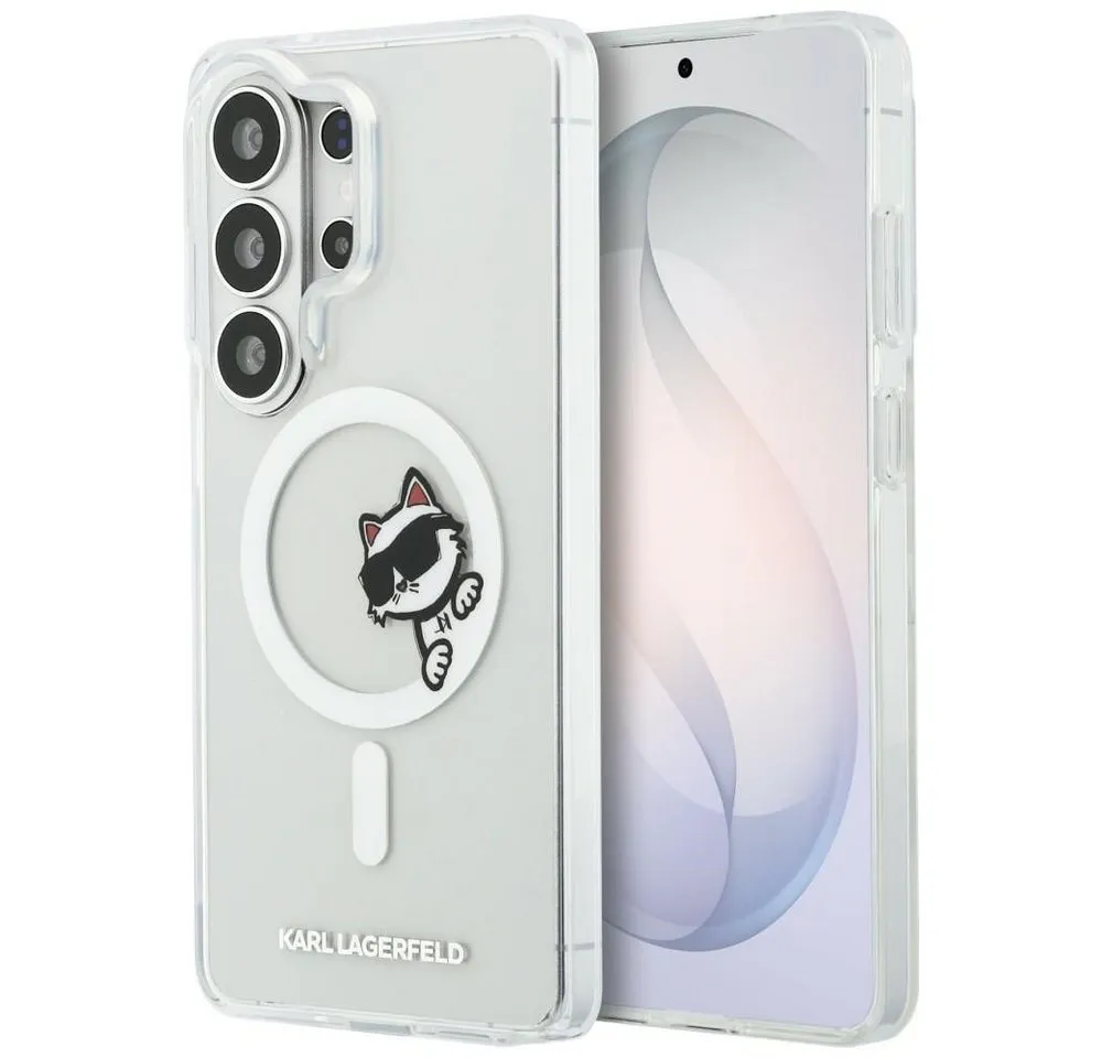 KARL LAGERFELD Handyhülle Galaxy S26 Ultra transparent MagSafe Katze Choupette Logo 6,9 Zoll, Kantenschutz