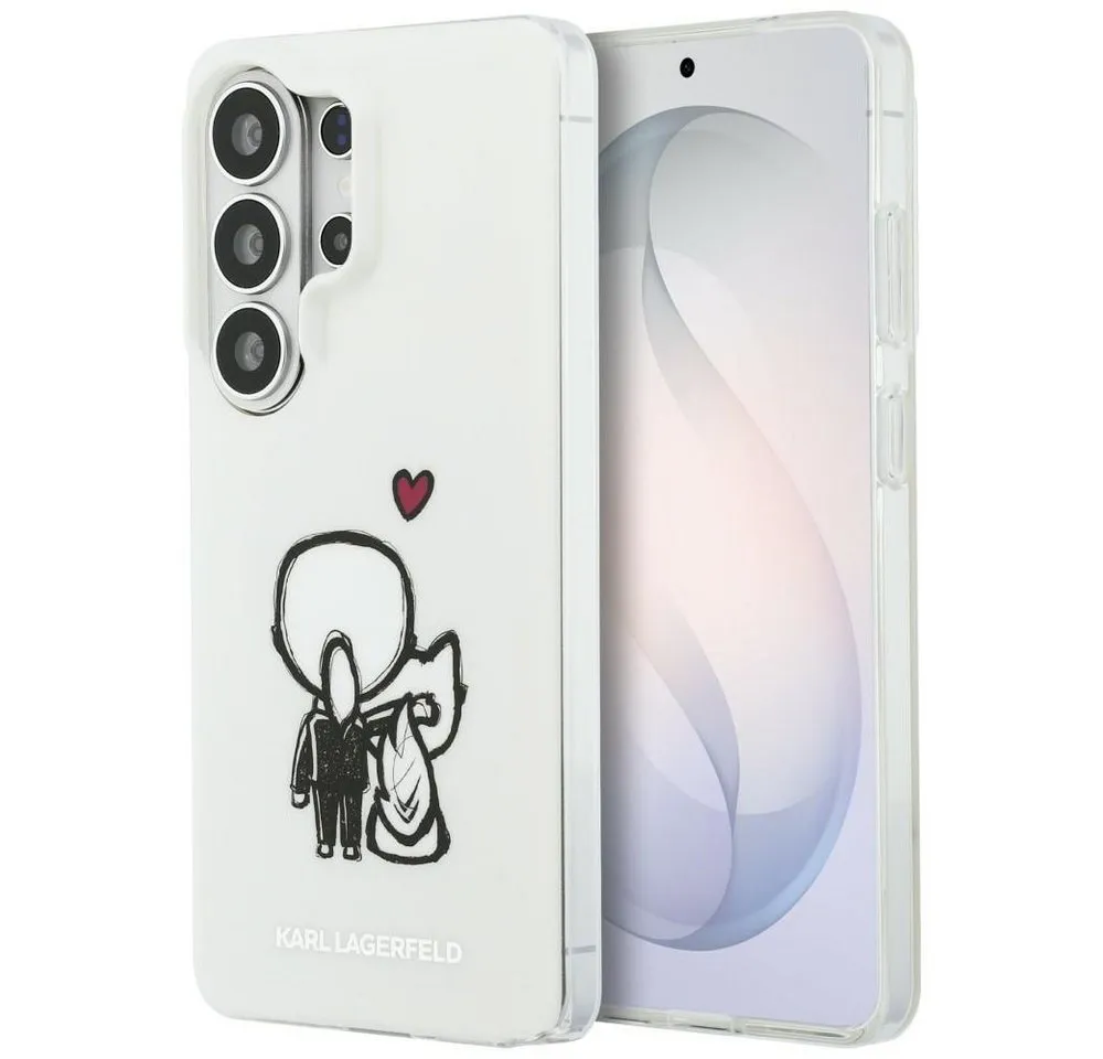 KARL LAGERFELD Handyhülle Galaxy S26 Ultra weiß MagSafe Katze Logo Seiten transparent 6