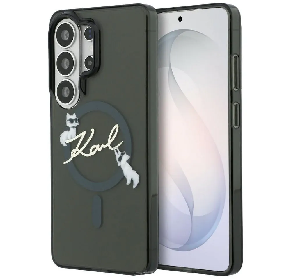 KARL LAGERFELD Handyhülle Galaxy S26 Ultra transparent schwarz MagSafe Katze Logo 6