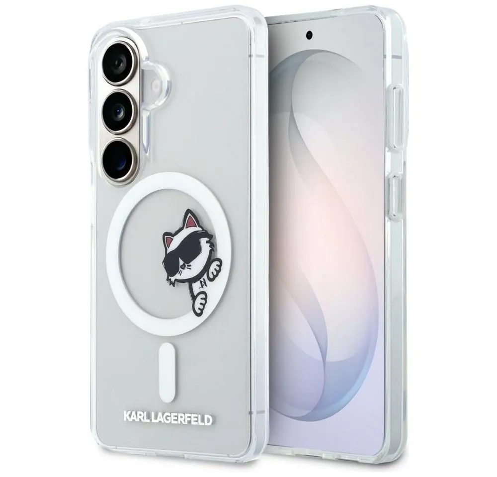 KARL LAGERFELD Handyhülle Galaxy S26 transparent MagSafe Katze Choupette Logo 6