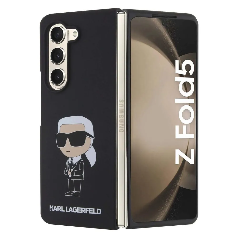 Karl Lagerfeld KLHCZFD5SNIKBCK Z Fold5 hardcase czarny/black Silicone Ikonik