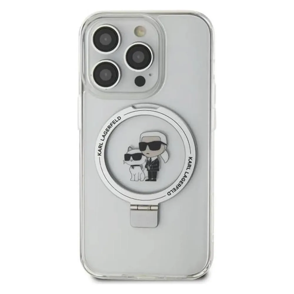 Karl Lagerfeld KLHMN61HMRSKCH iPhone 11 / Xr 6.1" bialy/white hardcase Ring Stand Karl&Choupettte Ma