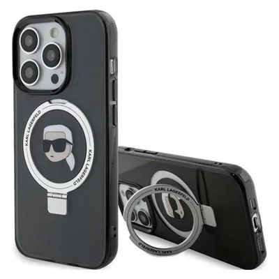 Karl Lagerfeld KLHMP15LHMRSKHK iPhone 15 Pro 6.1" czarny/black hardcase Ring Stand Karl Head MagSafe