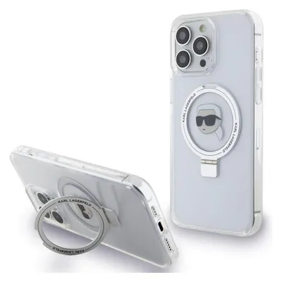 Karl Lagerfeld KLHMP15XHMRSKHH iPhone 15 Pro Max 6.7" biały/white hardcase Ring Stand Karl Head MagS