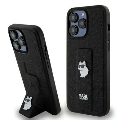 Karl Lagerfeld KLHCP13LGSACHPK iPhone 13 Pro / 13 6.1" czarny/black hardcase Gripstand Saffiano Chou