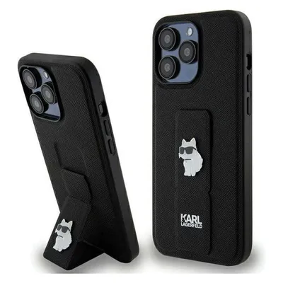 Karl Lagerfeld KLHCP13XGSACHPK iPhone 13 Pro Max 6.7" czarny/black hardcase Gripstand Saffiano Choup