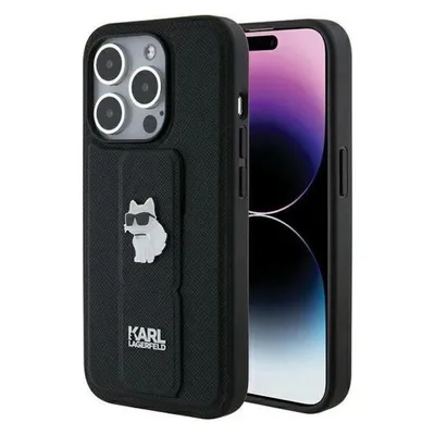 Karl Lagerfeld KLHCP14LGSACHPK iPhone 14 Pro 6.1" czarny/black hardcase Gripstand Saffiano Choupette