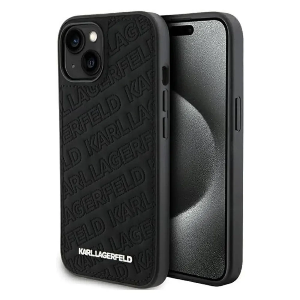 Karl Lagerfeld KLHCP15MPQKPMK iPhone 15 Plus 6.7" czarny/black hardcase Quilted K Pattern