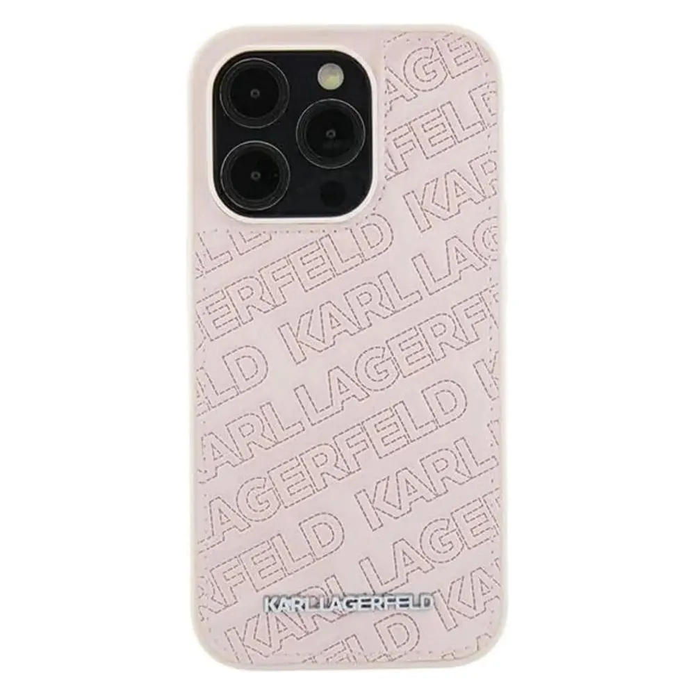 Karl Lagerfeld KLHCP15MPQKPMP iPhone 15 Plus 6.7" różowy/pink hardcase Quilted K Pattern