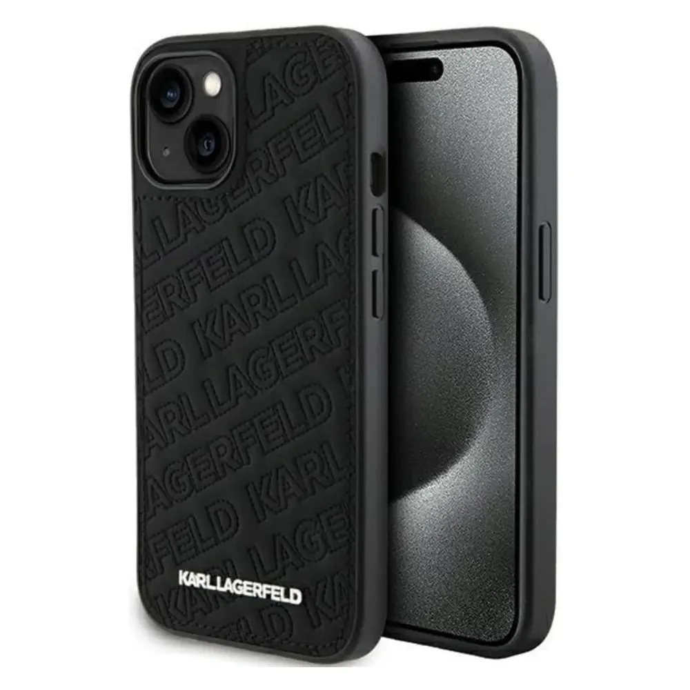 Karl Lagerfeld KLHCP15SPQKPMK iPhone 15 6.1" czarny/black hardcase Quilted K Pattern