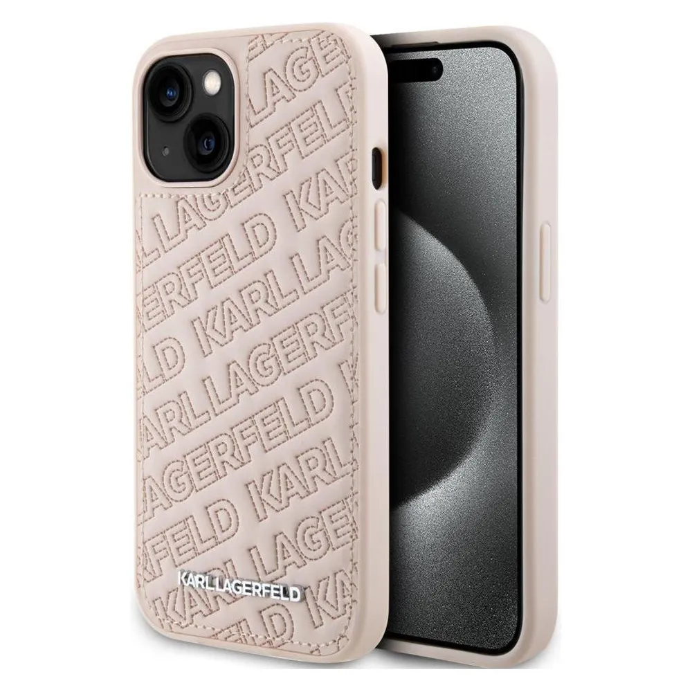 Karl Lagerfeld KLHCP15SPQKPMP iPhone 15 6.1" różowy/pink hardcase Quilted K Pattern