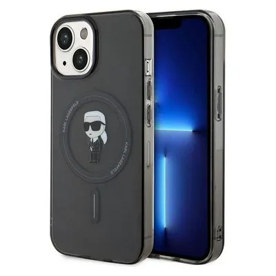 Karl Lagerfeld KLHMP14SHFCKNOK iPhone 14 / 15 / 13 6.1" czarny/black hardcase IML Ikonik MagSafe