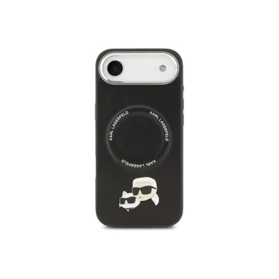 Funda für Handy Karl Lagerfeld PU Schwarz mit MagSafe und Pins für iPhone