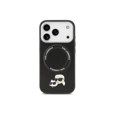Handyhülle Karl Lagerfeld PU Schwarz mit MagSafe und Pins für iPhone 17 Pro