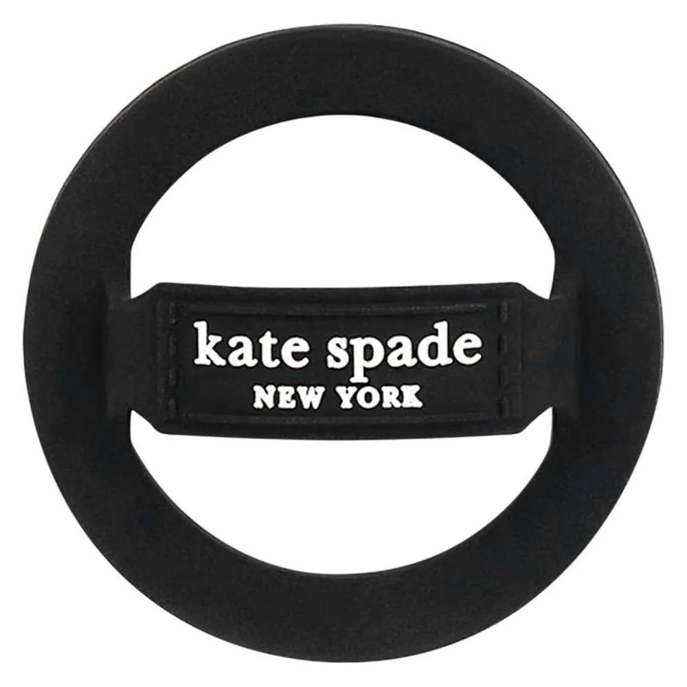 Kate Spade Magnetischer Schlaufengriff – MagSafe Fingergriff (Schwarz)