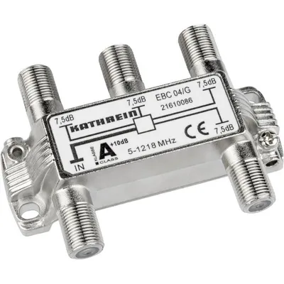 Kabelverteiler Kathrein EBC 04/G 75 Ω 5-1218 MHz Silber F