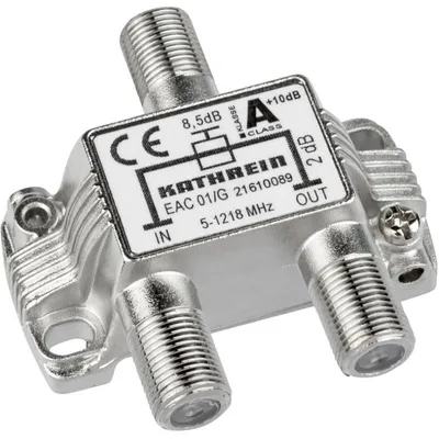 Splitter Kathrein EAC 01/G 75 Ω 5-1218 MHz Silber F-Stecker