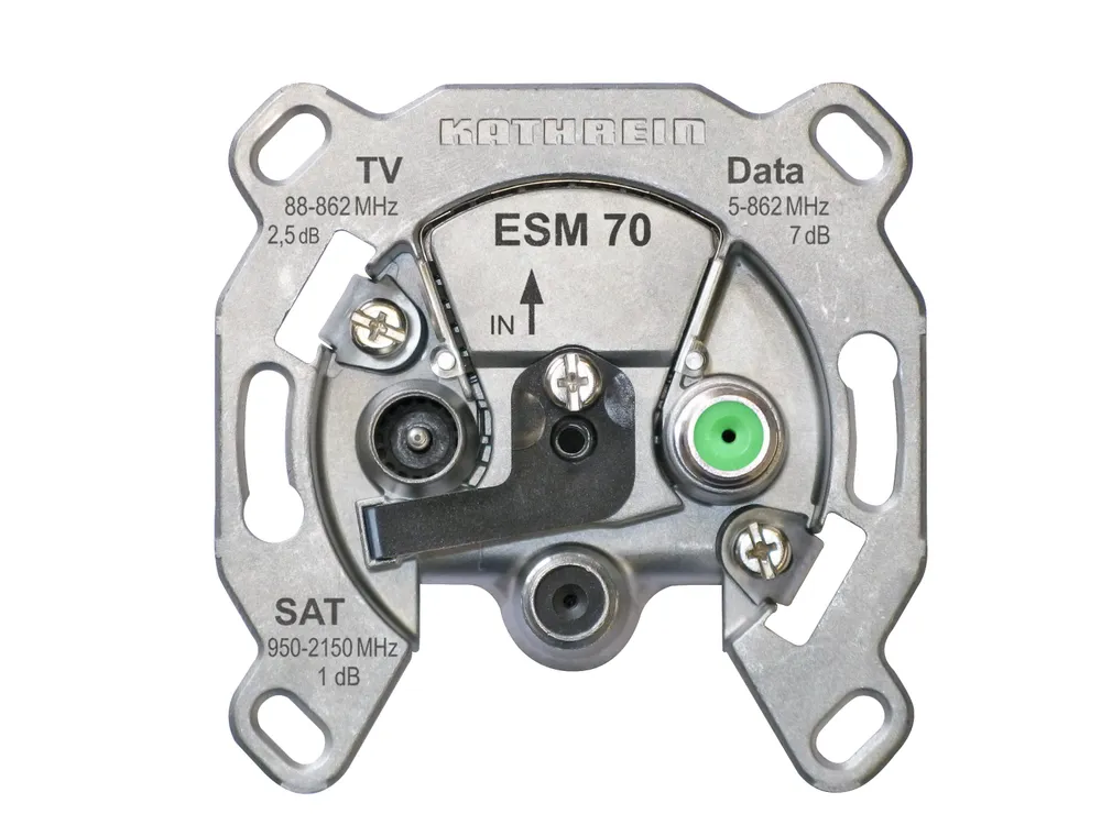 ESM 70 Sat-Modem-Einzelsnschlussdose metallisch