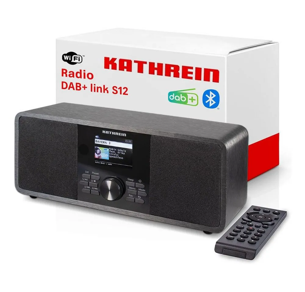 Kathrein Kathrein DAB+ link S12 schwarz stereo Radio Internetradio DAB/UKW Digitalradio (DAB)
