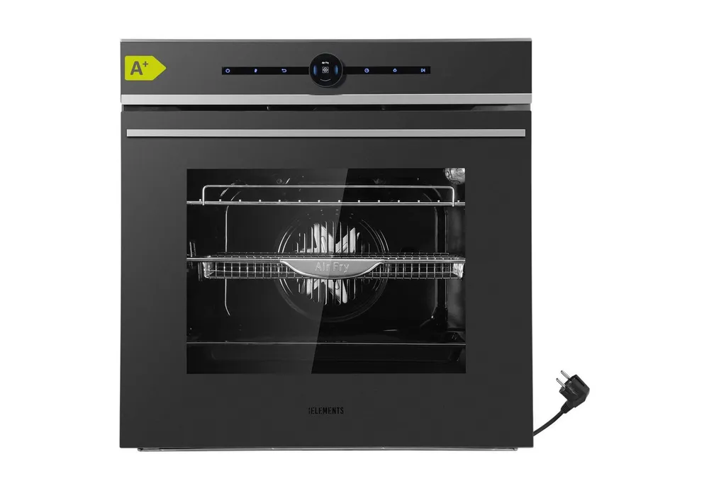 KB Elements Einbaubackofen 15 x Funktionen, Airfryer Funktion, TFT Display, AQUA CLEAN, mit 2-fach-Teleskopauszug, AQUA CLEAN, Air Fry Funktion, Rotisserie Funktion, Multifunktionales TFT-Display
