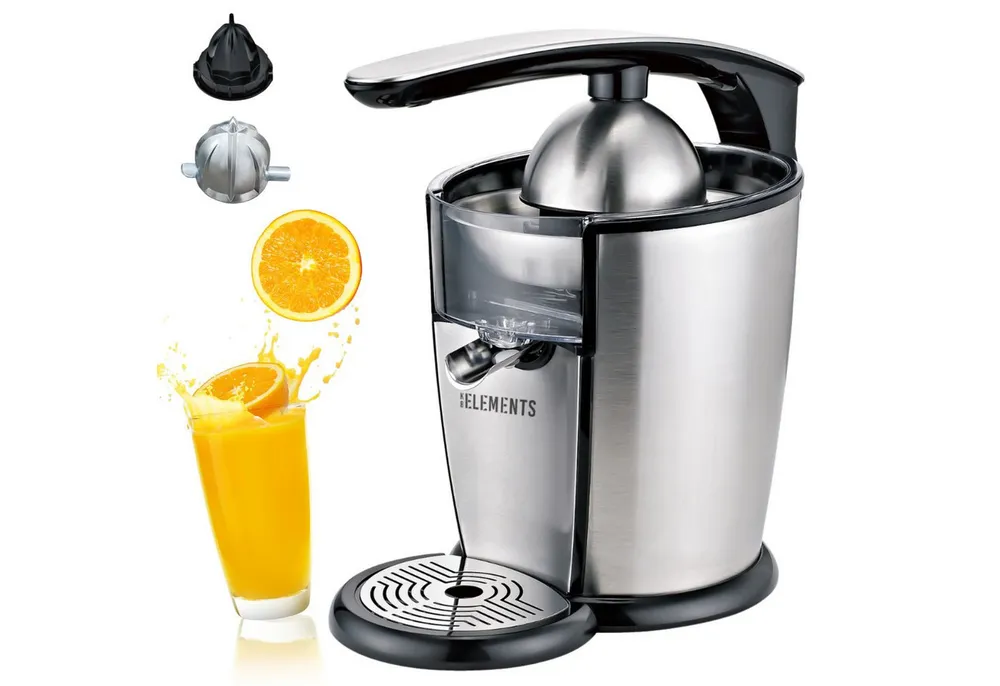 KB Elements Zitruspresse ELK301J, 300 W, 300 Watt voll Kupfer Motor, Edelstahl, Tropfstop