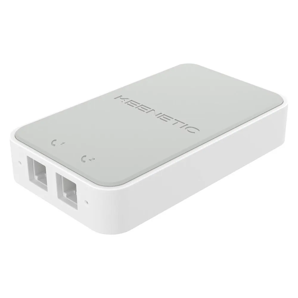 VoIP Adapter Keenetic Linear USB 2xRJ-11 FXS SIP QoS weiß/grau