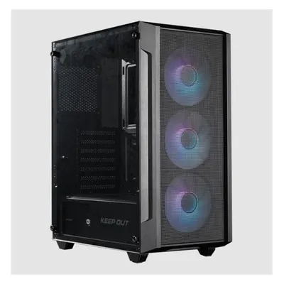 PC-Gehäuse Keep Out Gaming XC-200 MESH RGB Seitenfenster ATX