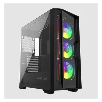 Gehäuse Keep Out Gaming KO XC-500 Schwarz ATX E-ATX Micro ATX Mini-ITX