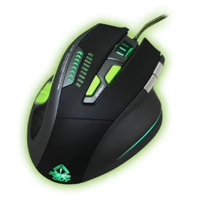 Keep Out X9PRO Gaming-Maus 8200 DPI Schwarz/Grün