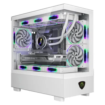 PC-Gehäuse KeepOut XC-301W Glass Weiß Micro-ATX Micro-ITX Gaming PC-Gehäuse KeepOut XC-301W Glass Weiß Micro-ATX Micro-ITX Gaming