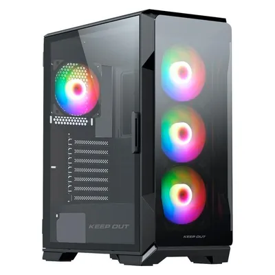 PC Case KeepOut XC-901 PRO ARGB Glas Metall E-ATX ATX ITX Micro-ATX PC Case KeepOut XC-901 PRO ARGB Glas Metall E-ATX ATX ITX Micro-ATX