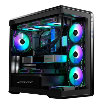 PC-Gehäuse KeepOut XC-905 PRO+ Micro-ATX ITX ARGB Gaming