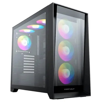 PC-Gehäuse Keep Out XC-911PROXL+ E-ATX ATX Micro-ATX ITX ARGB Glas PC-Gehäuse Keep Out XC-911PROXL+ E-ATX ATX Micro-ATX ITX ARGB Glas