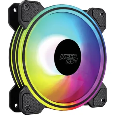 Kühlung Luft KeepOut 12 cm 1600 RPM LED ARGB Schwarz