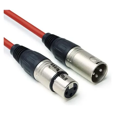 keepdrum DMX004 RD DMX Kabel Rot 3-pol XLR 6m