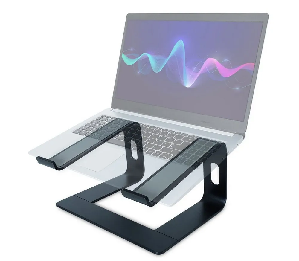 keepdrum Laptop-Ständer keepdrum RS102BK Laptopständer Schwarz, (bis 20 Zoll, 1 Stück, Universal Laptopständer)