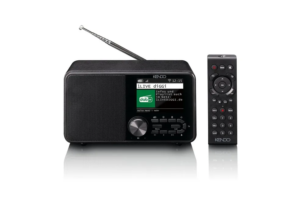 Kendo 25EX Radio (USB Mediaplayer, Bluetooth, Wecker, UKW, 10 Watt, Hotel-Modus)