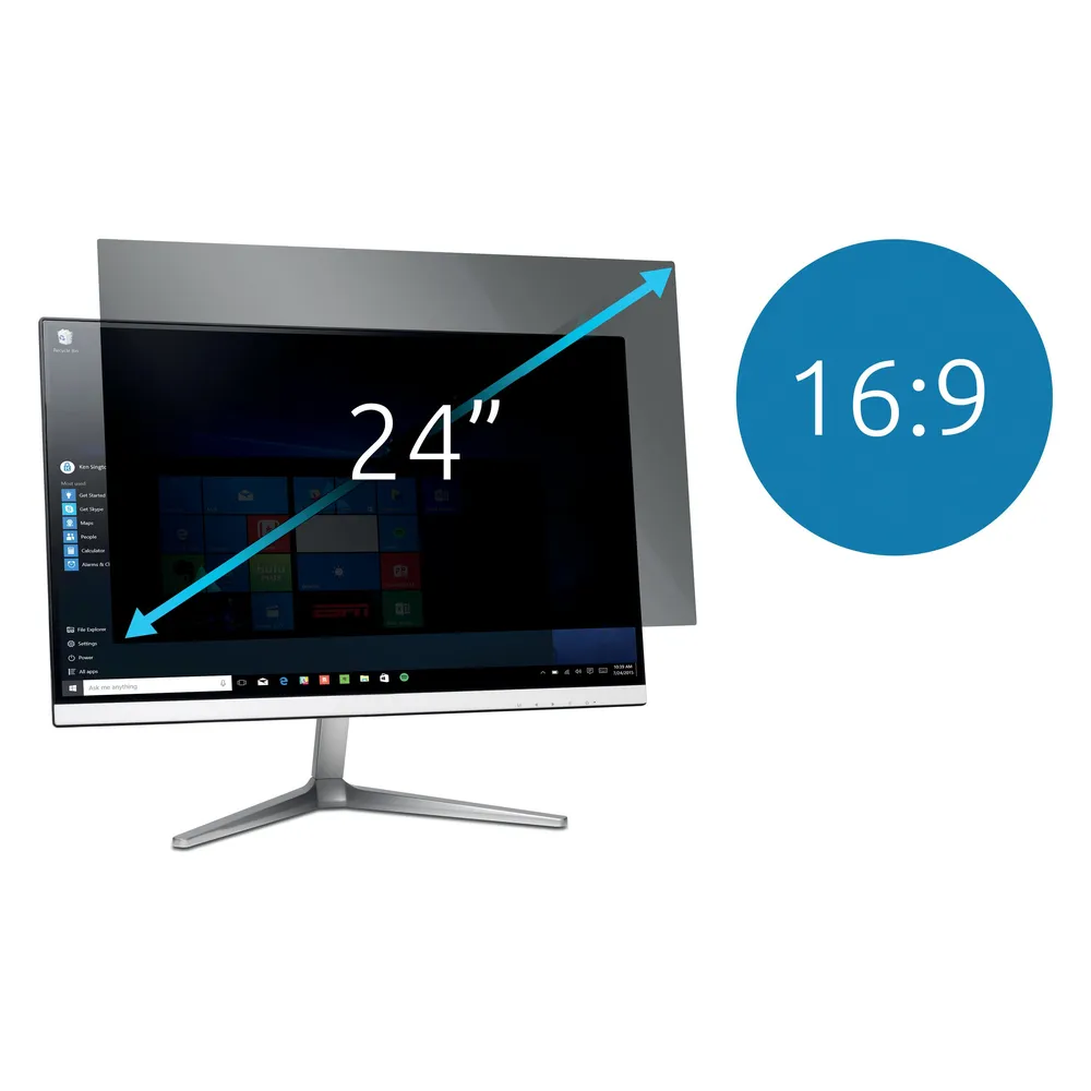 Kensington Blickschutzfilter - 2-fach, abnehmbar (24", 16:9)
