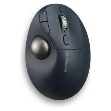 Kensington ProFit Ergo TB550 Trackball Wireless Mouse, RF Wireless + Bluetooth, 1600 DPI, Black/Grey