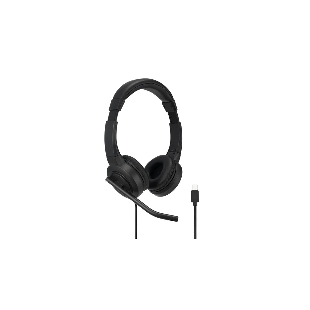 Kensington H1000 kabelgebundene USB-C Kopfhörer mit Geräuschunterdrückung und professionellem Mikrofon schwarz
